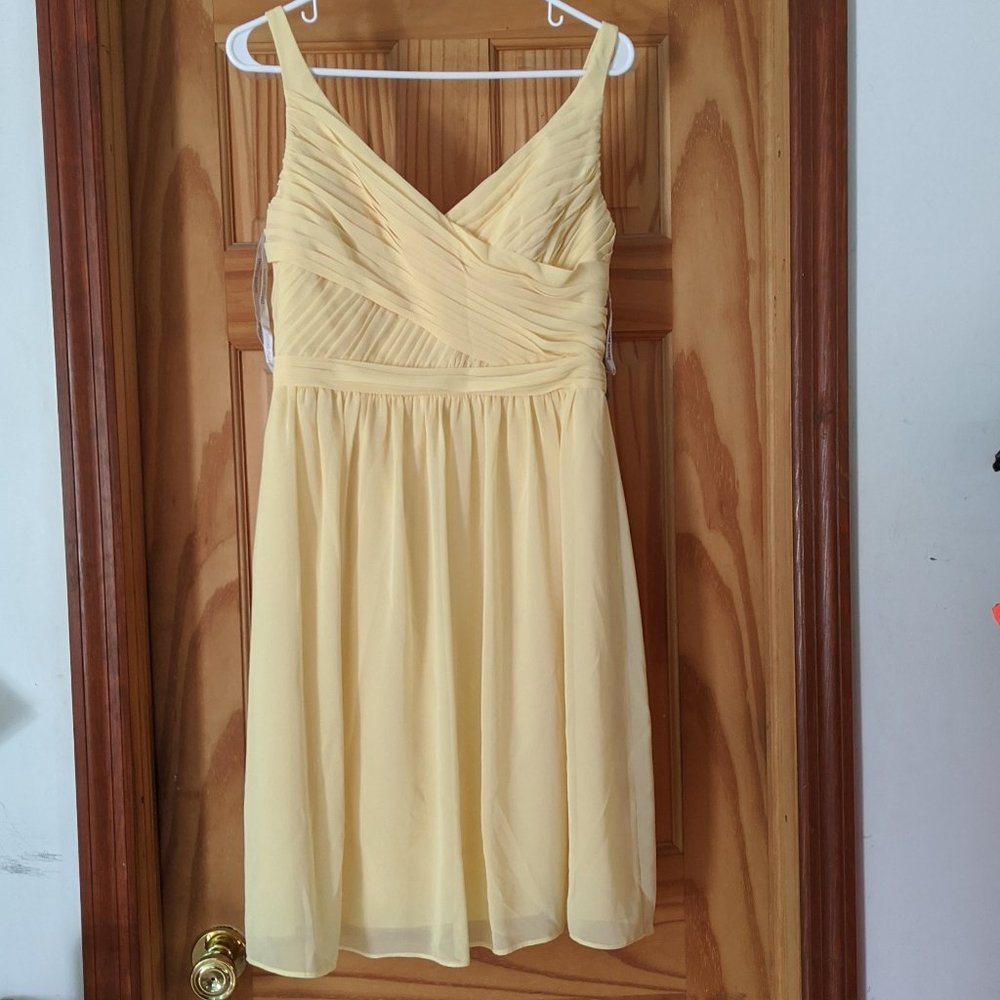 Yellow Bridesmaid's Dress - David's Bridal - Sz 8
